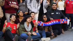 Zu Besuch: Teilnehmer aus Panama im Haus Altenberg vor dem Weltjugendtag 2019 / © André Grosser (DR)