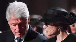 Der fr&uuml;here US-Pr&auml;sident Bill Clinton und die Witwe Maike Kohl-Richter. (dpa)