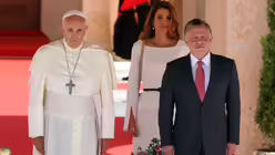 Das jordanische Königspaar empfängt Papst Franziskus  (dpa)