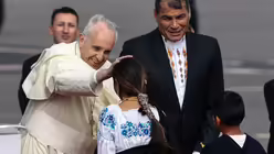 Ankunft in Quito, Ecuador (dpa)