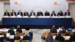 Vorstellung der Missbrauchsstudie auf der DBK-Vollversammlung / &copy; Arne Dedert (dpa)