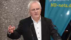 "Was h&auml;lt Europa zusammen?" - Dar&uuml;ber referiert Prof. Walter Lesch von der belgischen Universit&auml;t Louvain im Domforum. / &copy; Beatrice Tomasetti (DR)