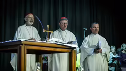 Weihbischof Ansgar Puff, Rainer Maria Kardinal Woelki, Generalvikar Markus Hofmann / © Christian Knieps (Erzbistum Köln)