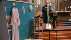 Weihbischof Puff richtet sich mit seinen Worten besonders an die Armen und Wohnungslosen im Dom / © Beatrice Tomasetti (DR)