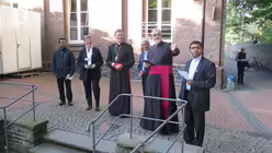 Stadtdechant Monsignore Wilfried Schumacher mit Kardinal Woelki / &copy; Werner Theodor D&ouml;sereck  (St. Adelheid am P&uuml;tzchen)