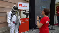 Seltener Gast am domradio.de-Stand (DR)