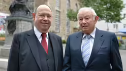 Nikolaus Schneider und G&uuml;nther Beckstein (dpa)