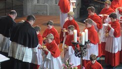 Zur offiziellen Verabschiedung von Kardinal Meisner gab es am 9. März 2014 ein feierliches Pontifikalamt. / © Beatrice Tomasetti (DR)