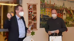 Zwei, die eine gute ökumenische Zusammenarbeit pflegen: Dr. Bernhard Seiger und Msgr. Robert Kleine. / © Beatrice Tomasetti (DR)