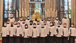 In zwei Jahren sei der aktuell aufgenommene Jahrgang die Stütze des Chores, sagt Domkapellmeister Metternich. / © Beatrice Tomasetti (DR)